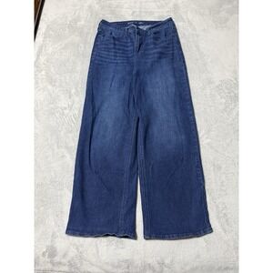 Old Navy Jeans Womens 10 Blue Wow Wide Leg High Rise 29x29